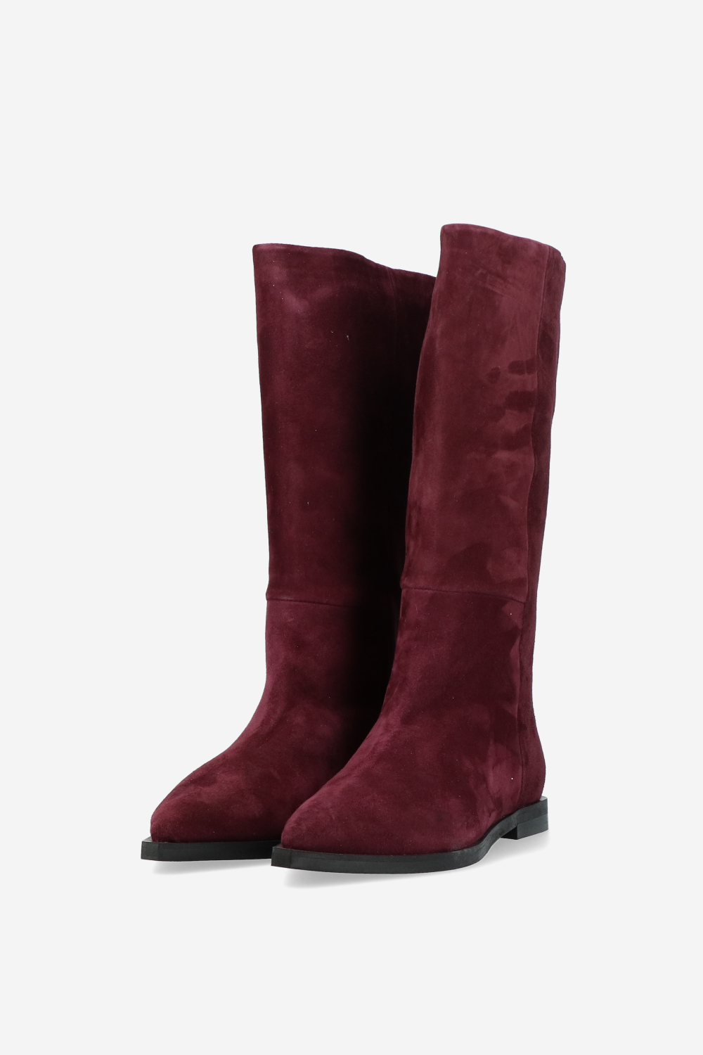 Slouchy suede boots