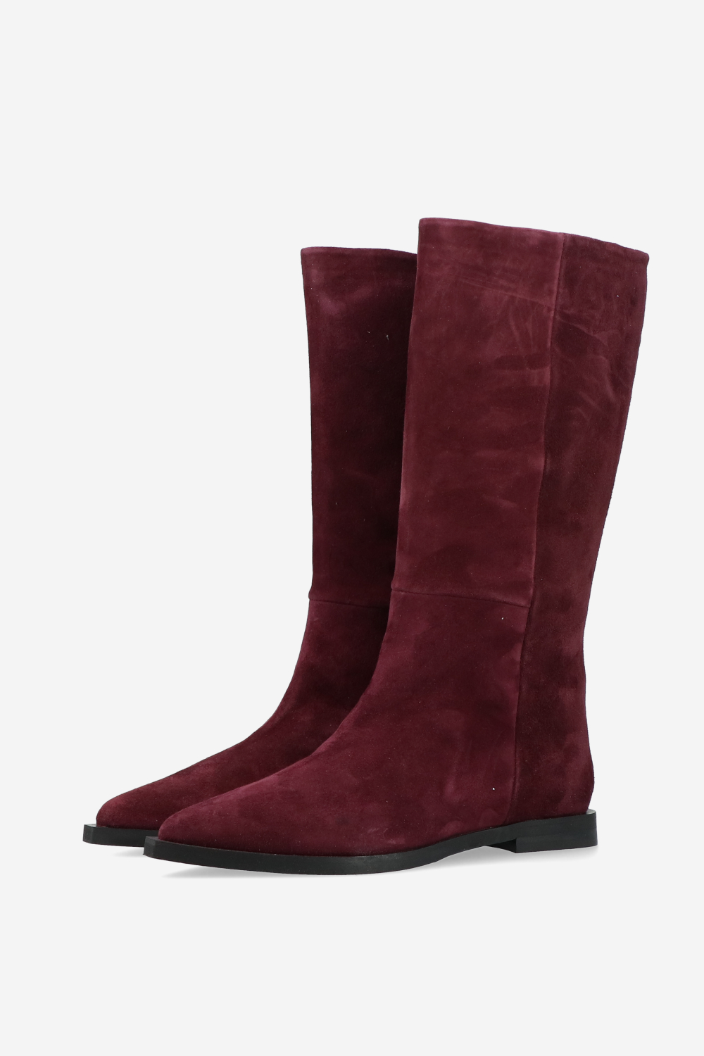 Slouchy suede boots