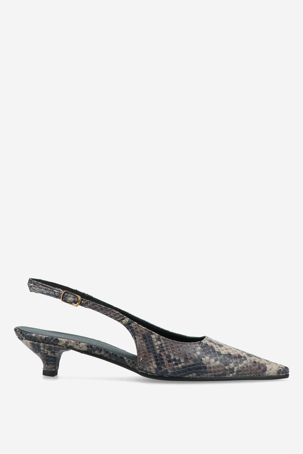 Laura Ricci - Pointed-toe leather slingbacks