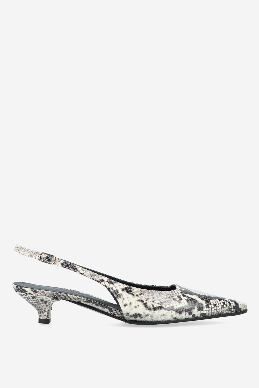 Laura Ricci - Pointed-toe leather slingbacks