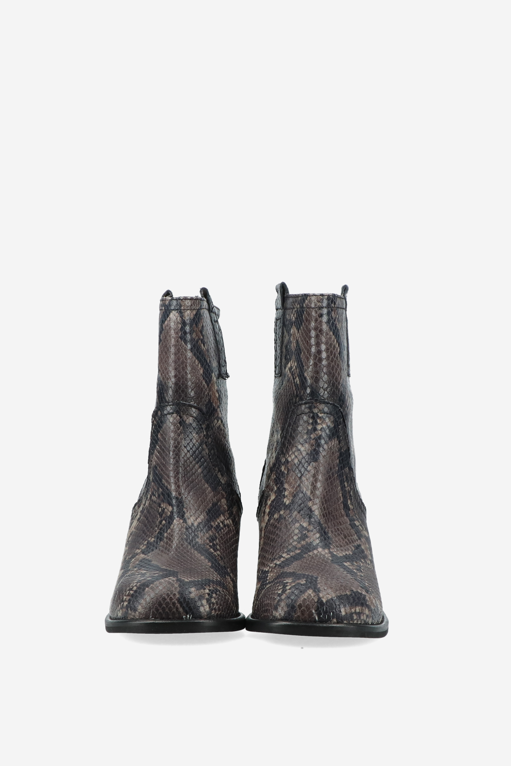 Pitone leather ankle boots