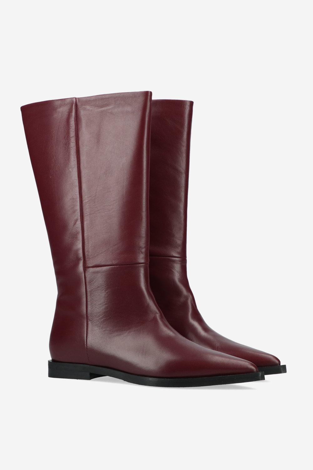 Slouchy leather boots