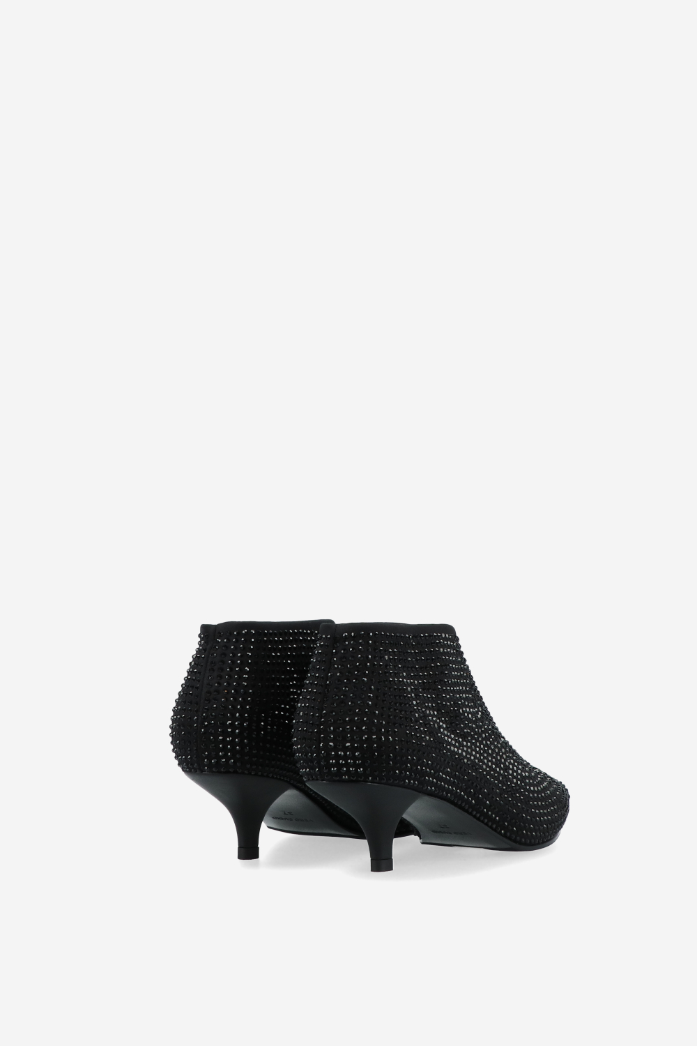 Embellished fabric ankle boots