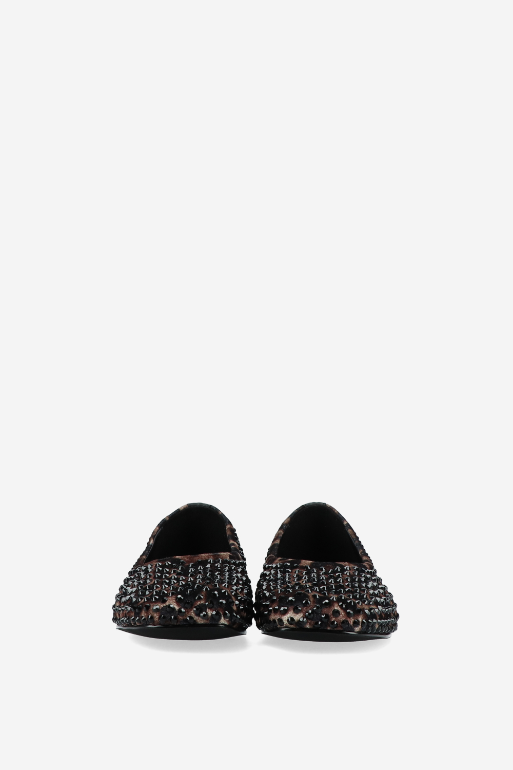 Embellished leopard ballerinas