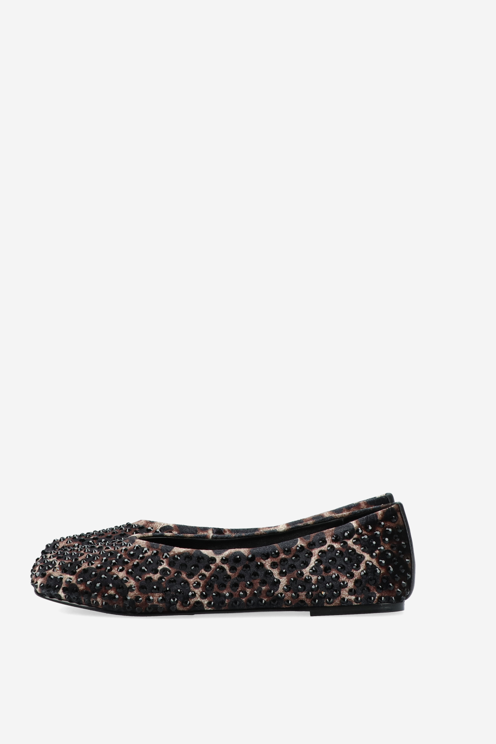 Embellished leopard ballerinas