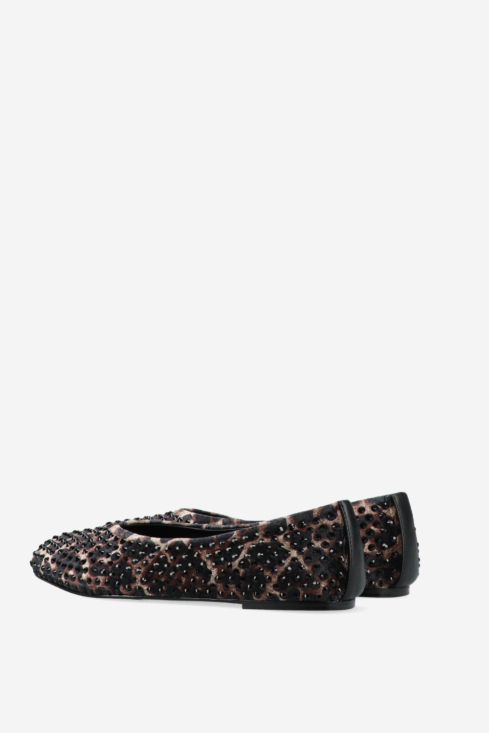 Embellished leopard ballerinas