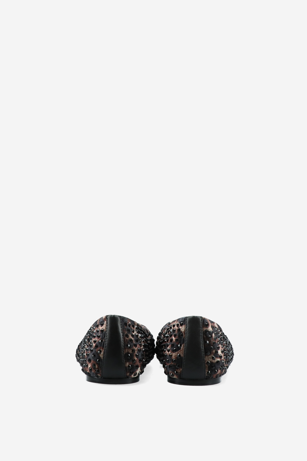 Embellished leopard ballerinas