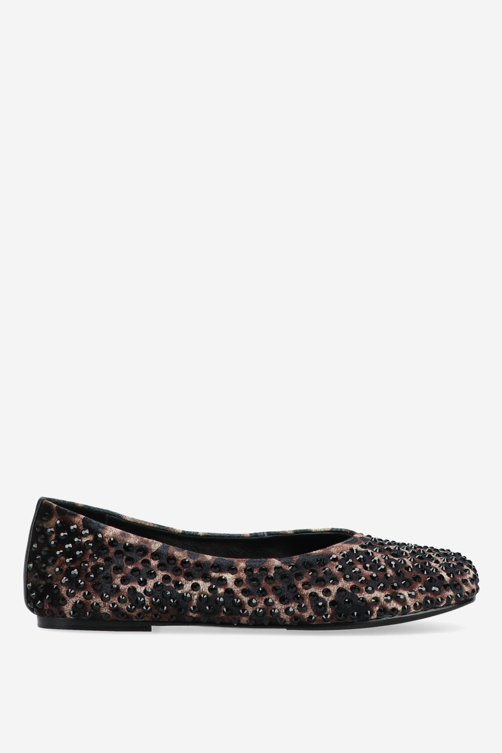 Strategia - Embellished leopard ballerinas