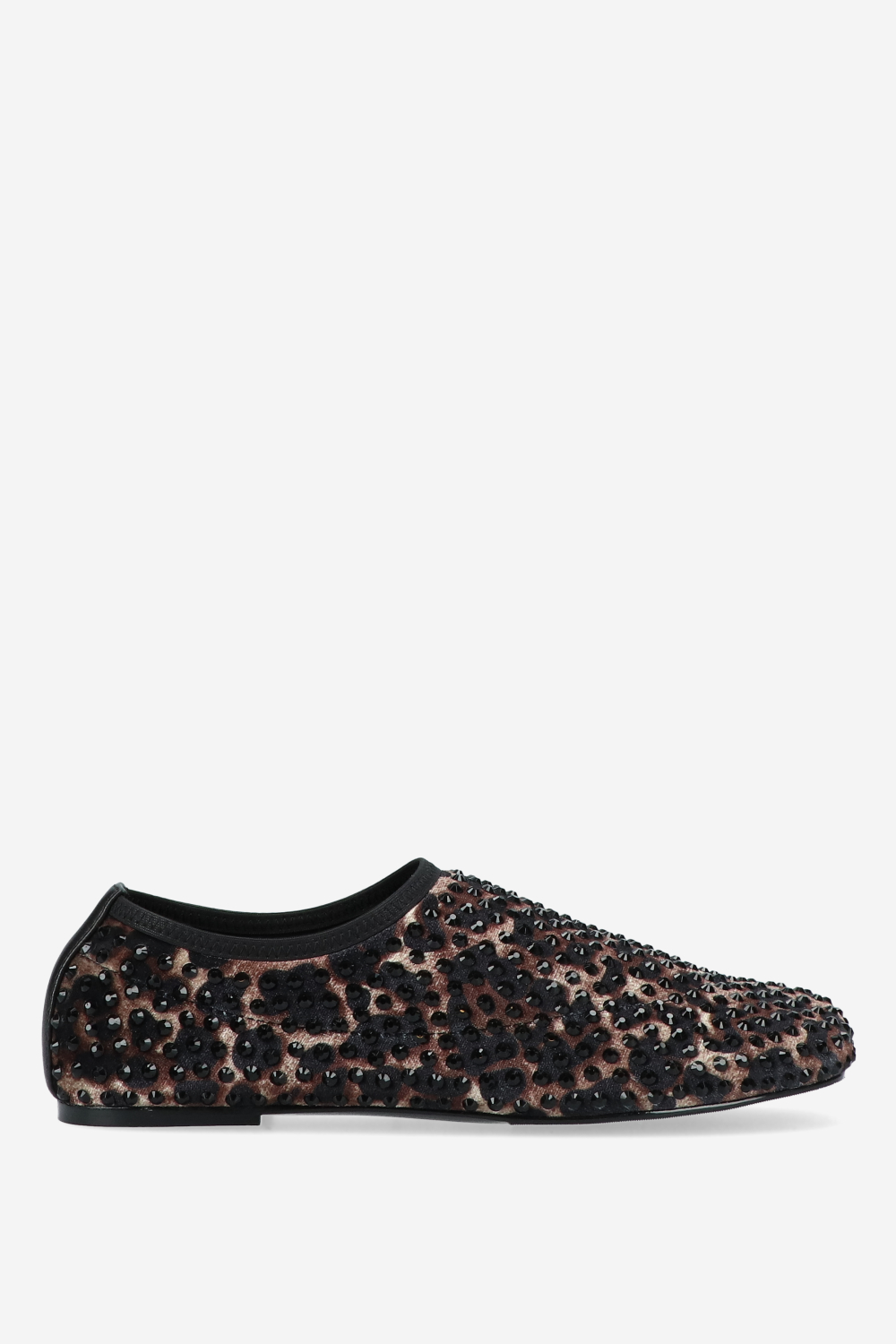 Strategia - Embellished leopard loafers