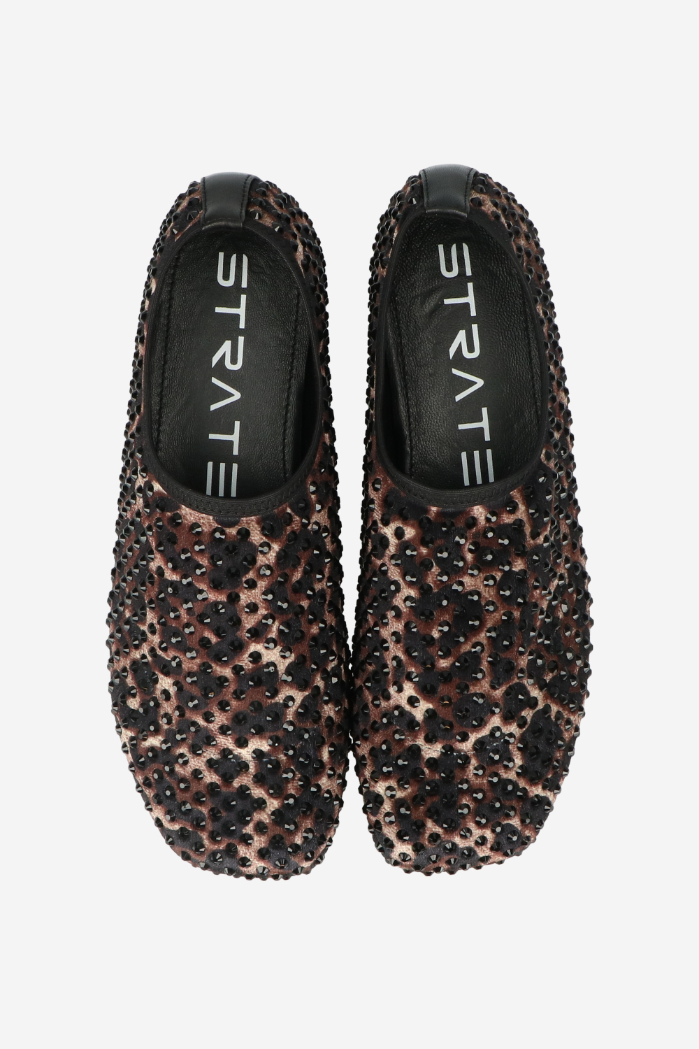 Embellished leopard loafers
