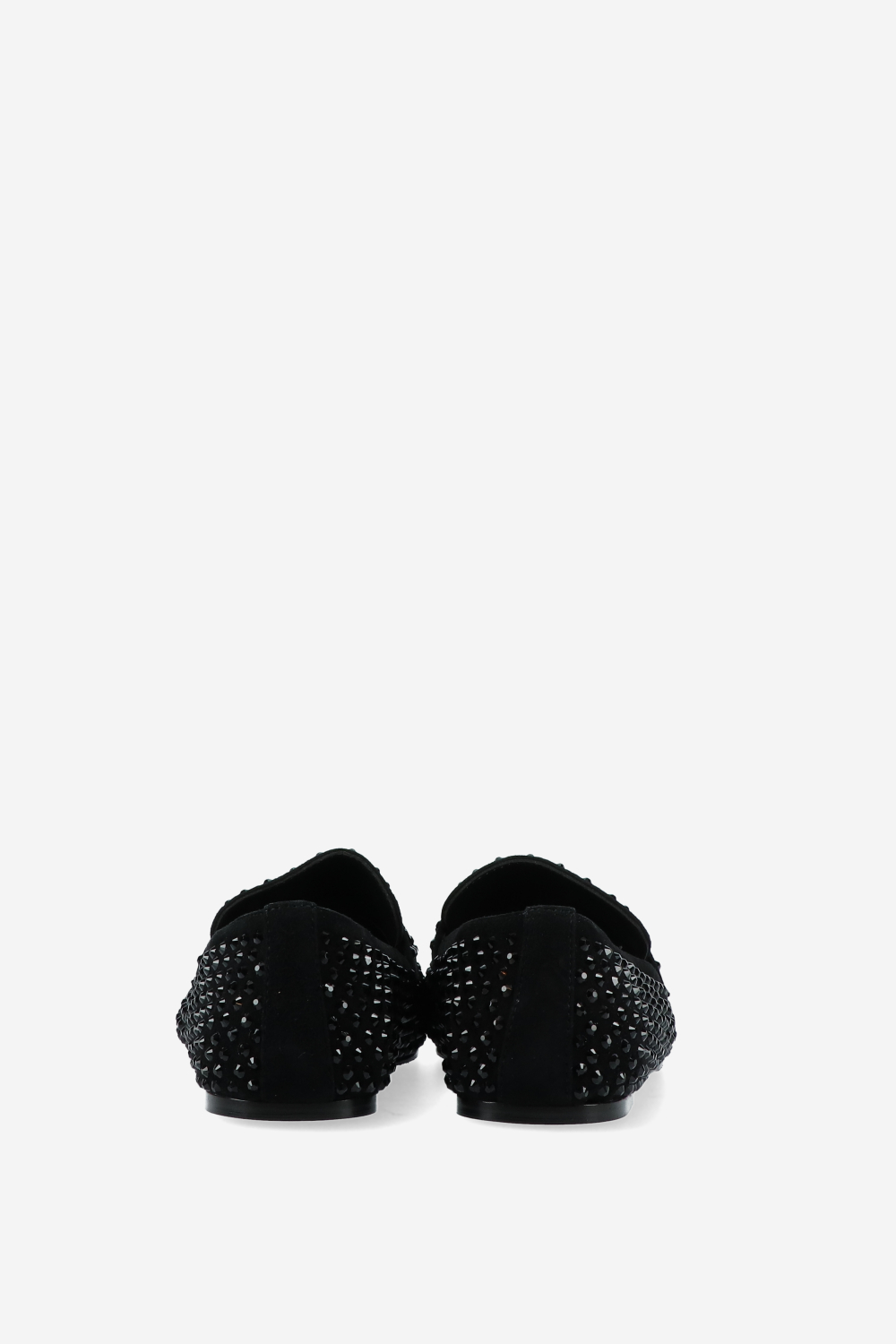 Embellished suede loafers