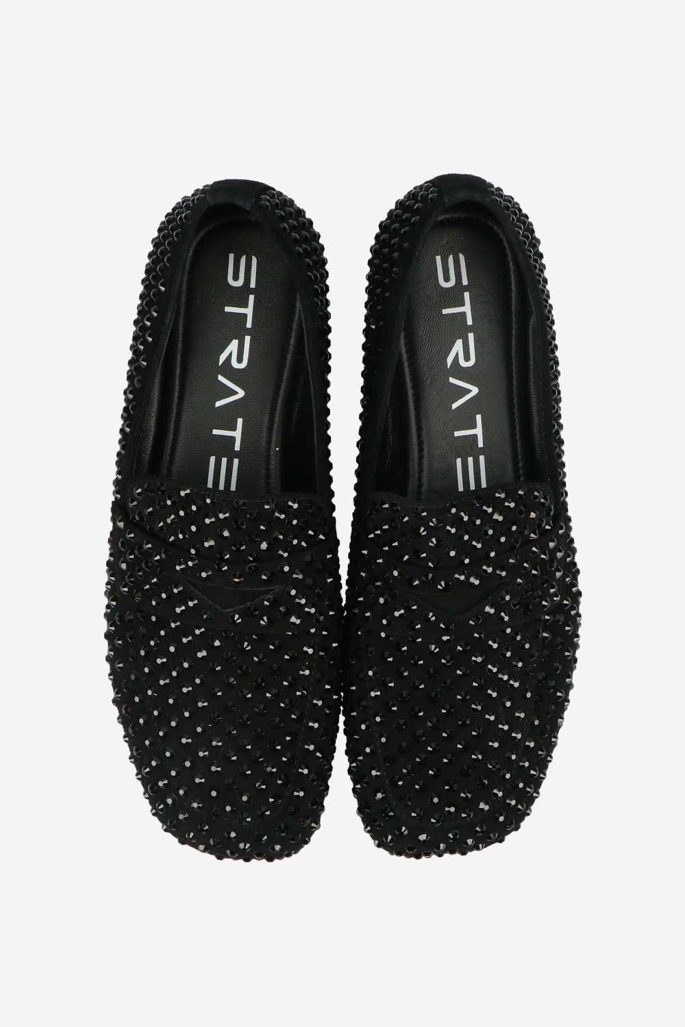 Embellished suede loafers