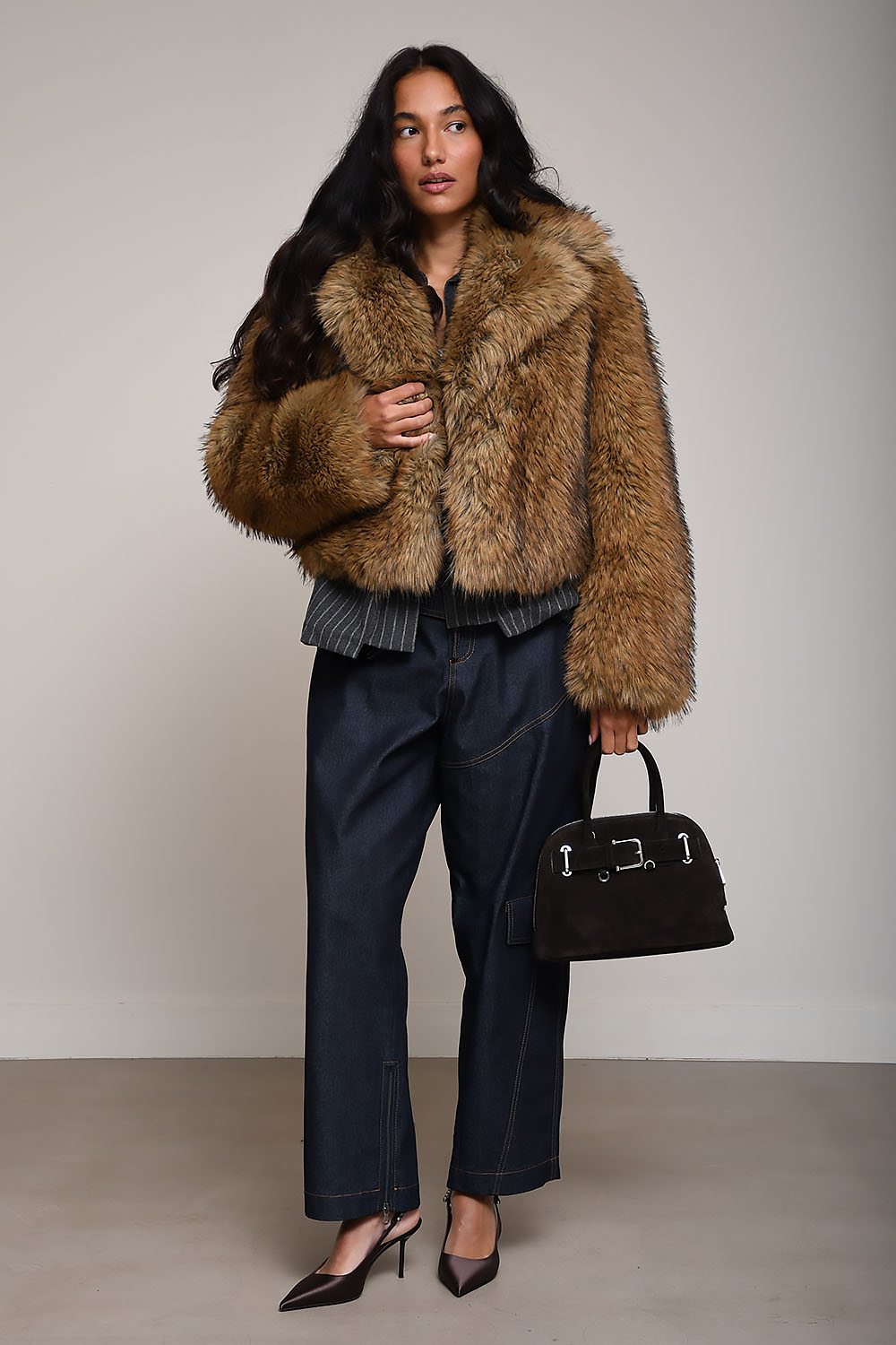 Stand Studio - Samara faux fur jacket