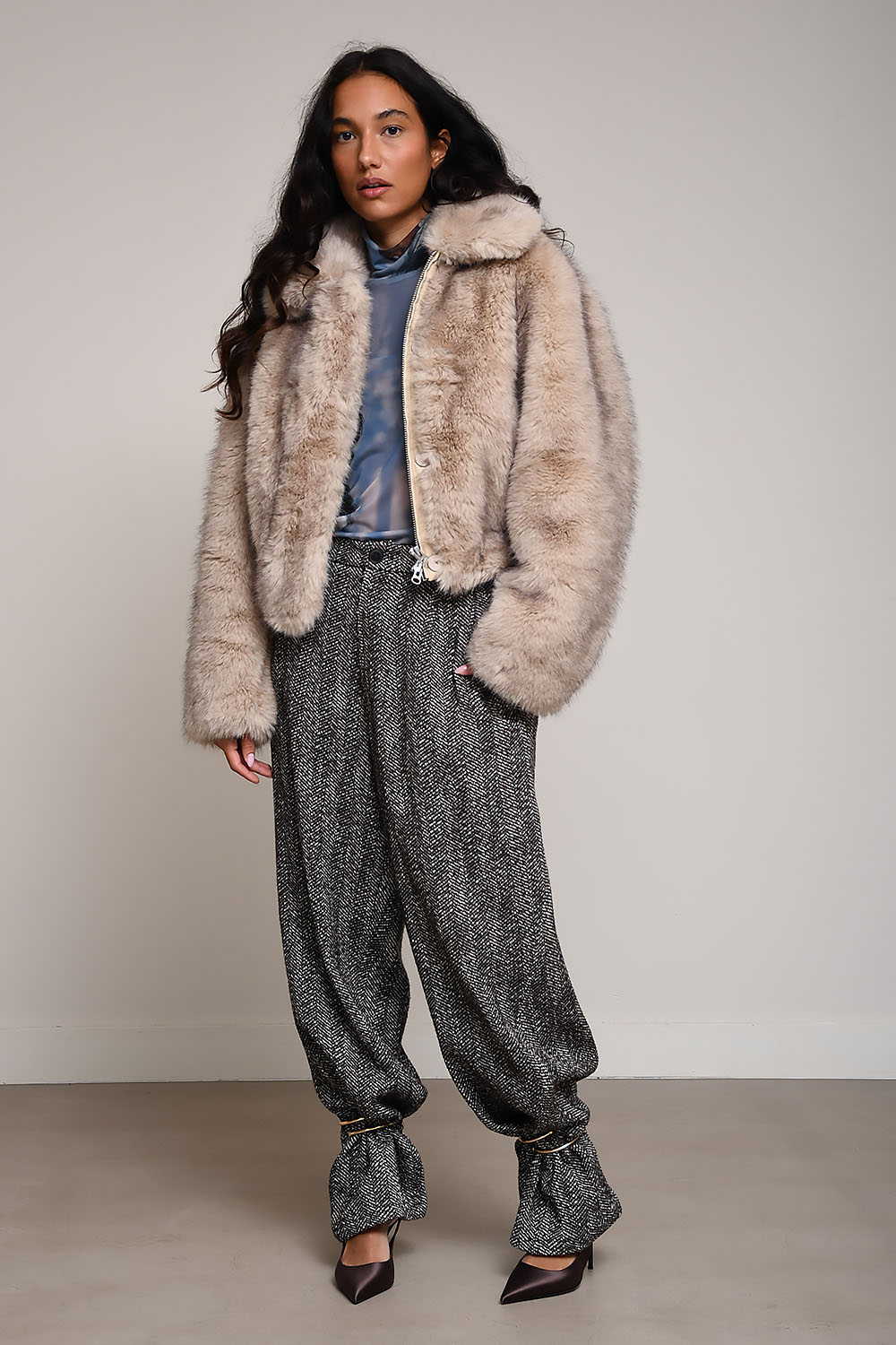 Stand Studio - Lena faux fur jacket