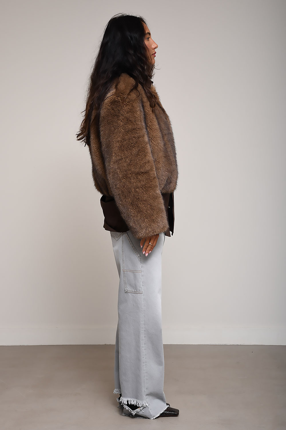Karly fur cropped jacket