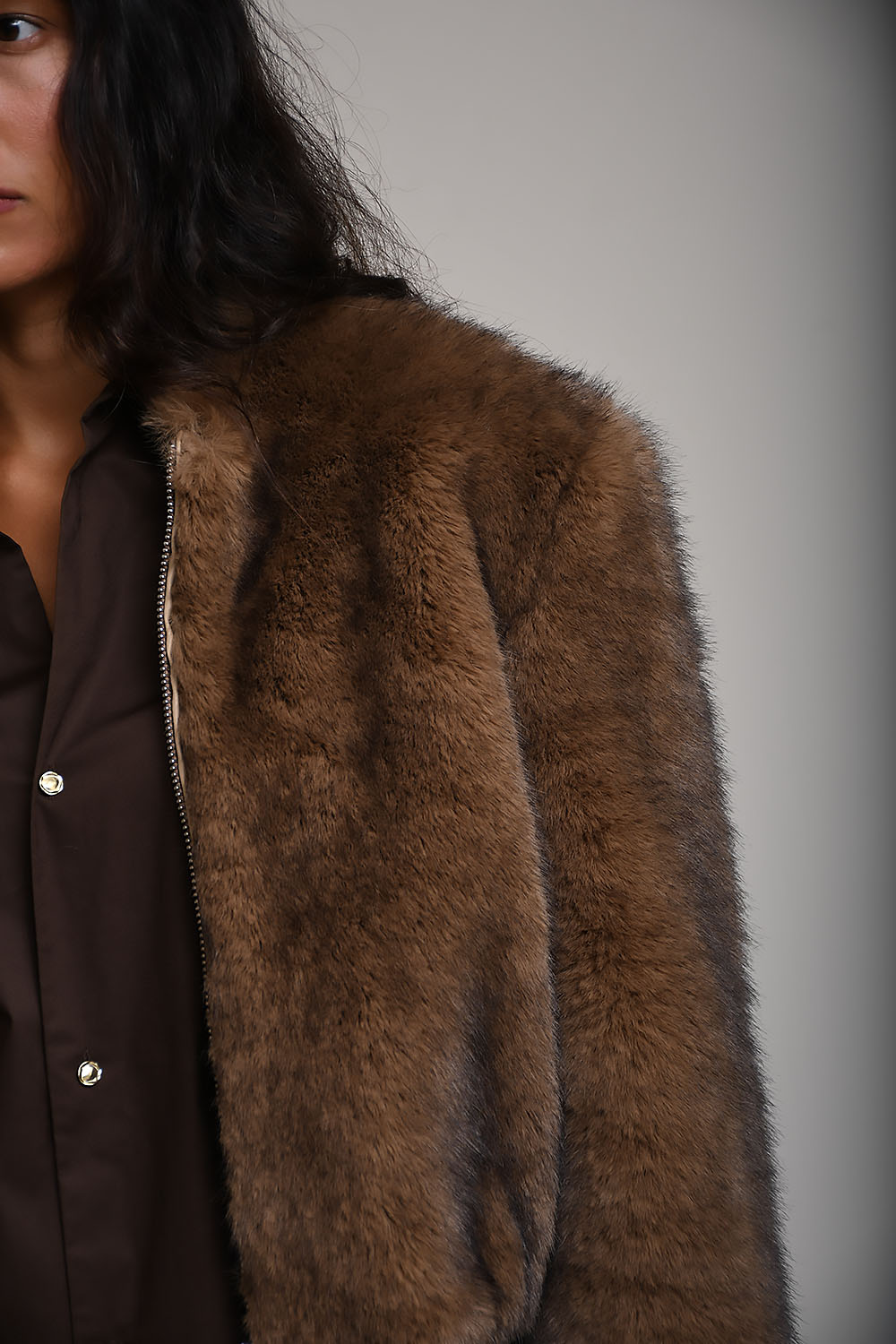 Karly fur cropped jacket