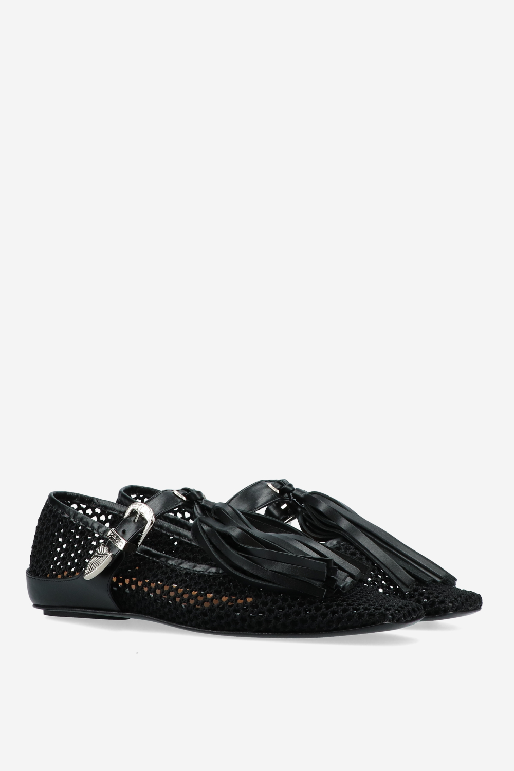 Toga Pulla - Perforated leather strap ballerinas