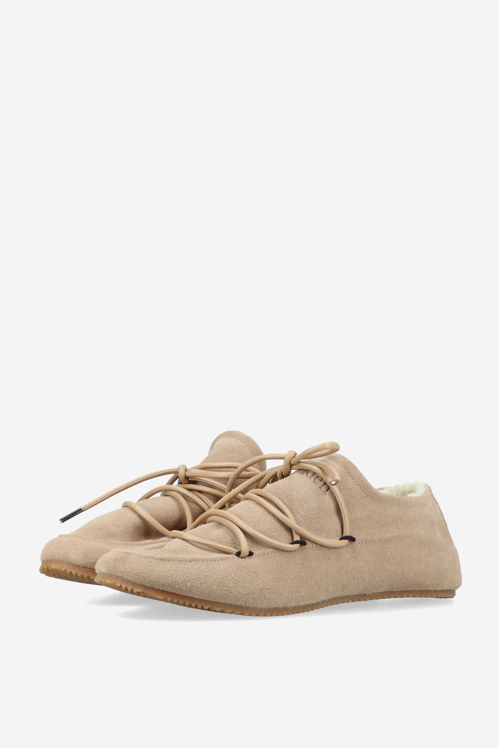 Wallet suede loafers