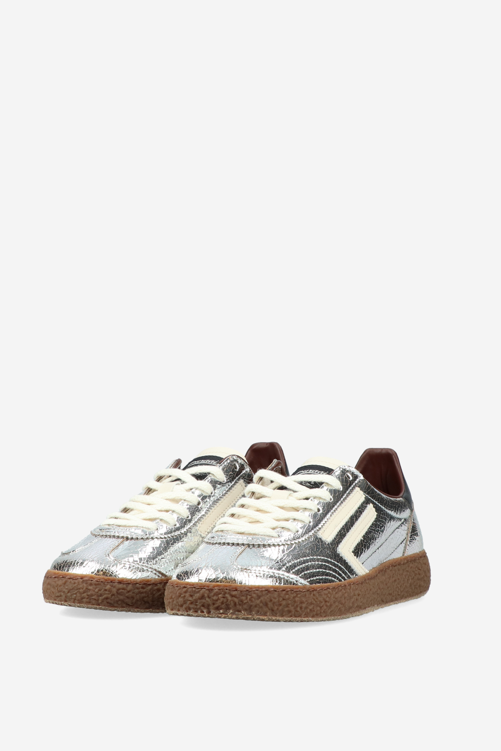 6.01 XS vegan leather cracked sneakers