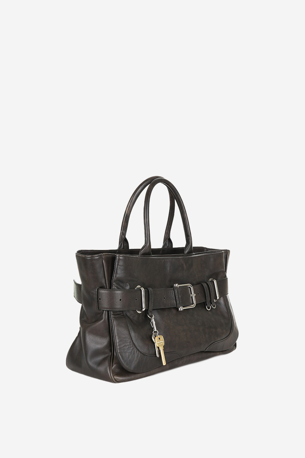OSOI - Tote brocle leather shoulder bag
