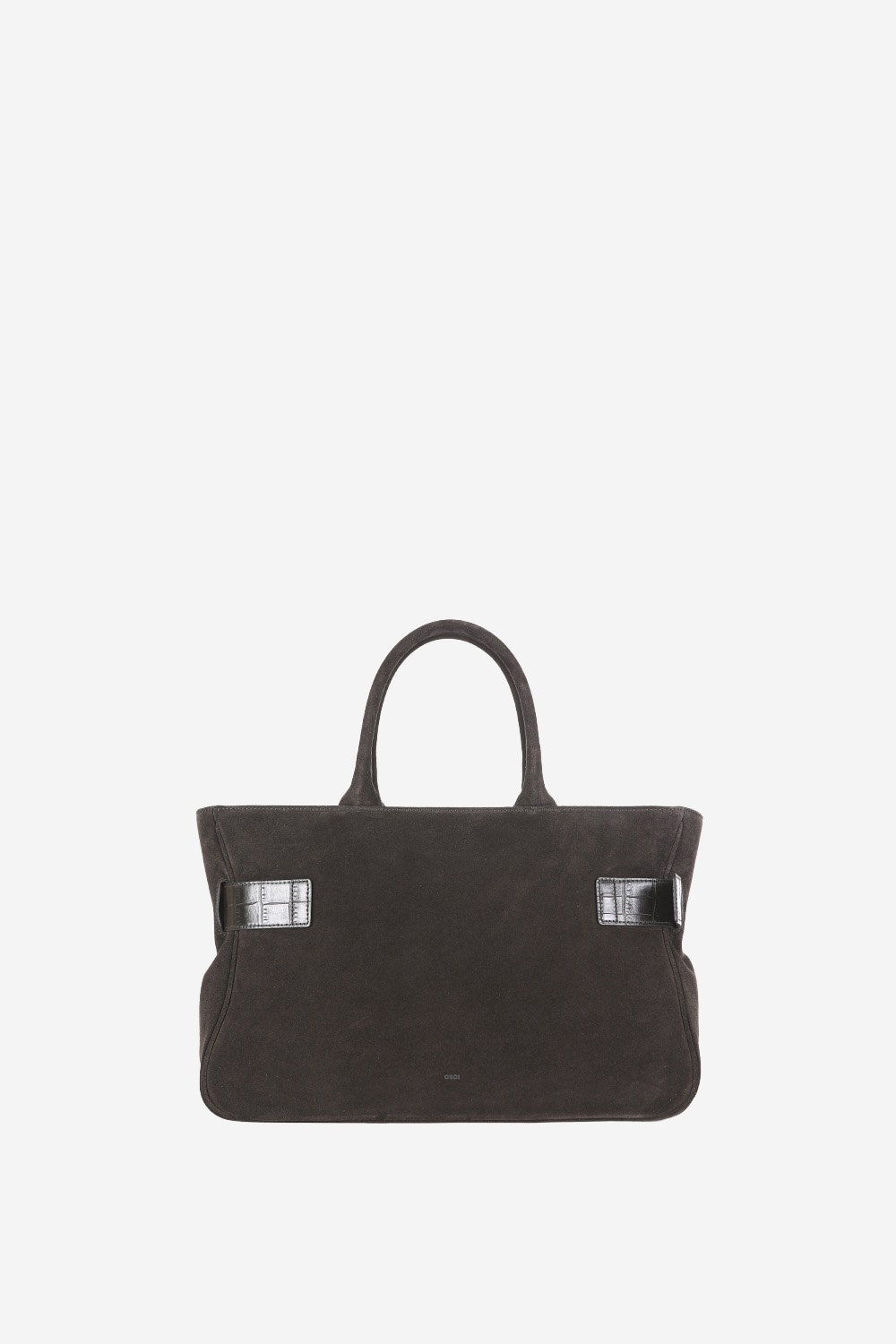 Tote brocle suede shoulder bag
