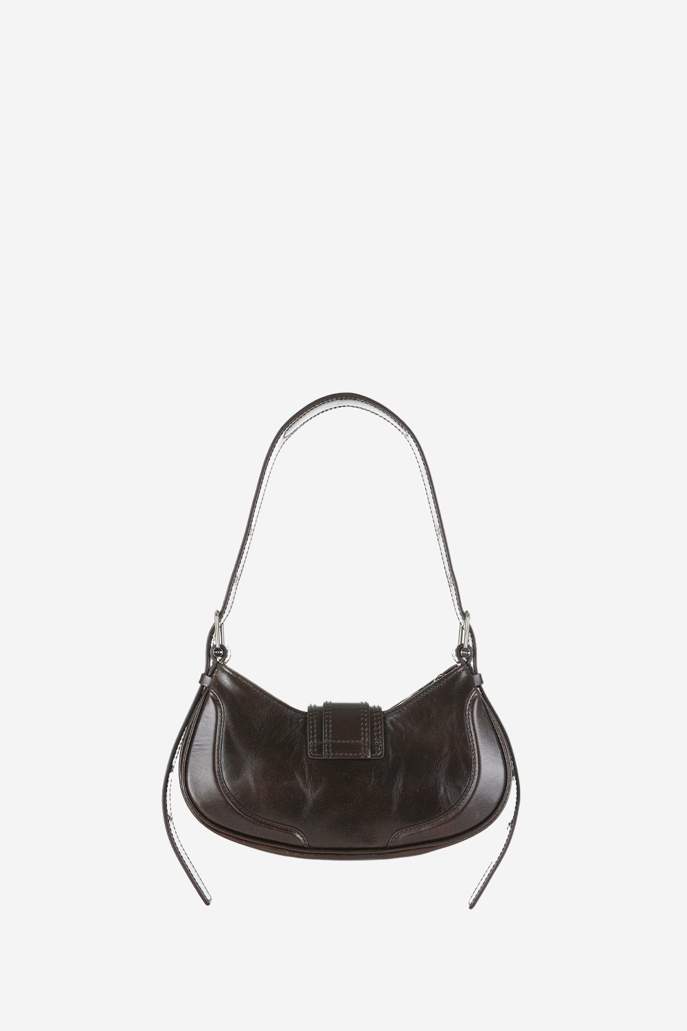 Hobo brocle leather shoulder bag