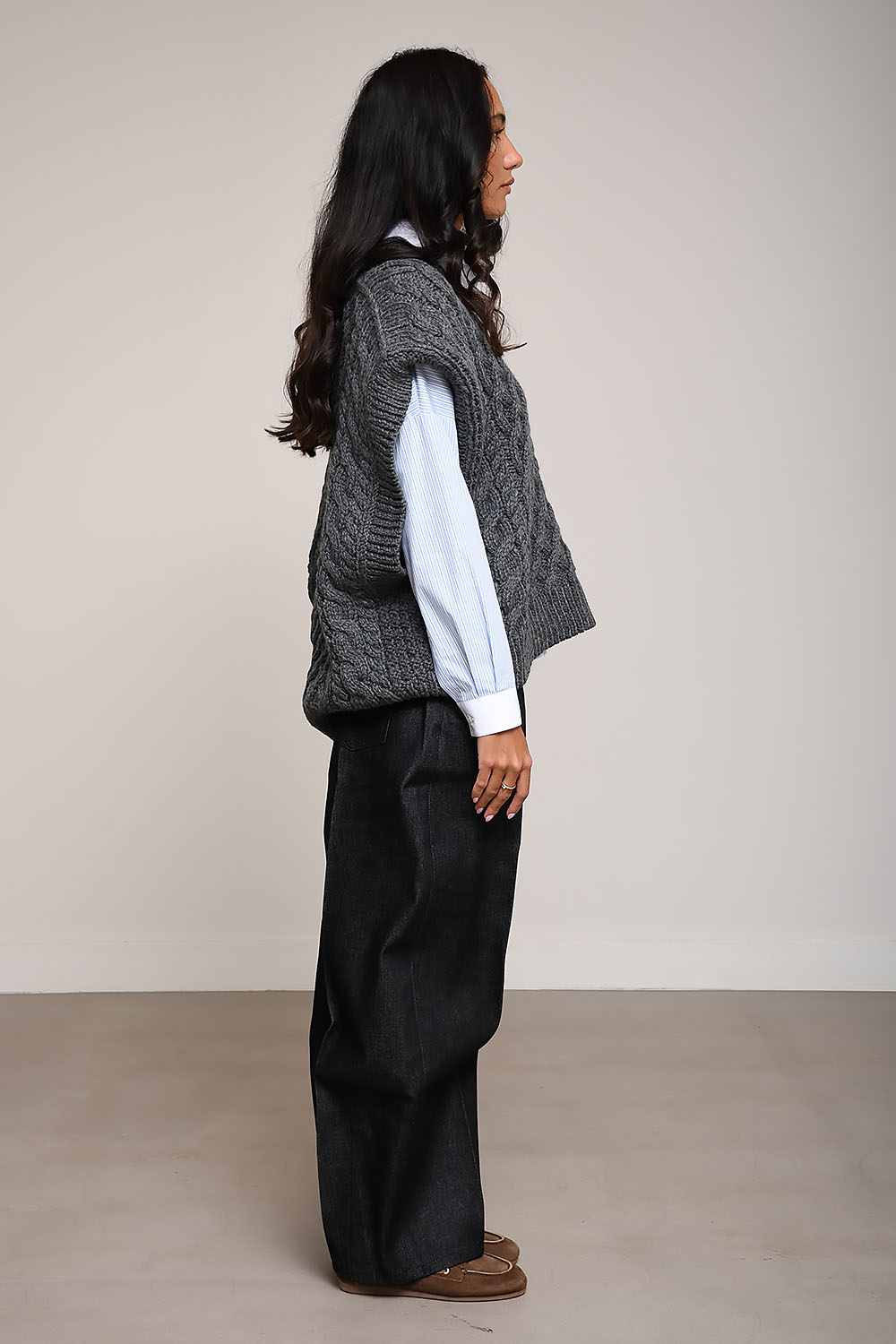 Mr Mittens - Cross hatch maxi vest