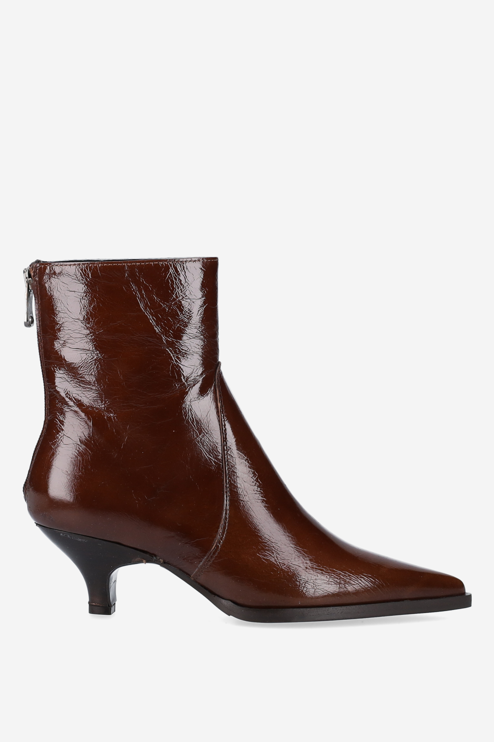 Franco Giusti - Pointed-toe leather zipper boots