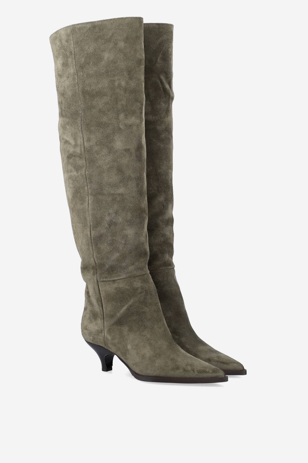 Franco Giusti - Pointed-toe knee-high suede boots