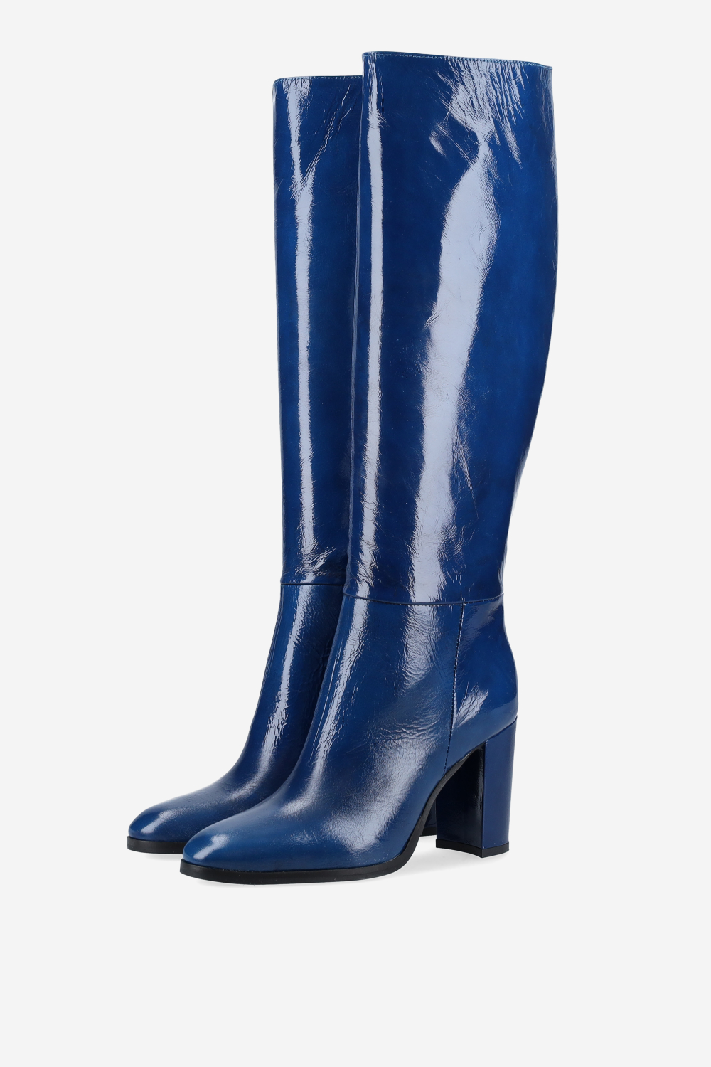 Leather knee-high boots