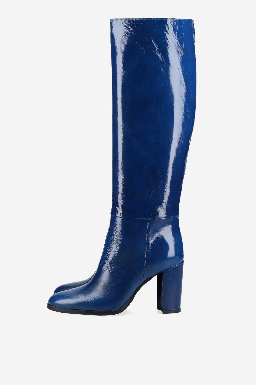 Leather knee-high boots