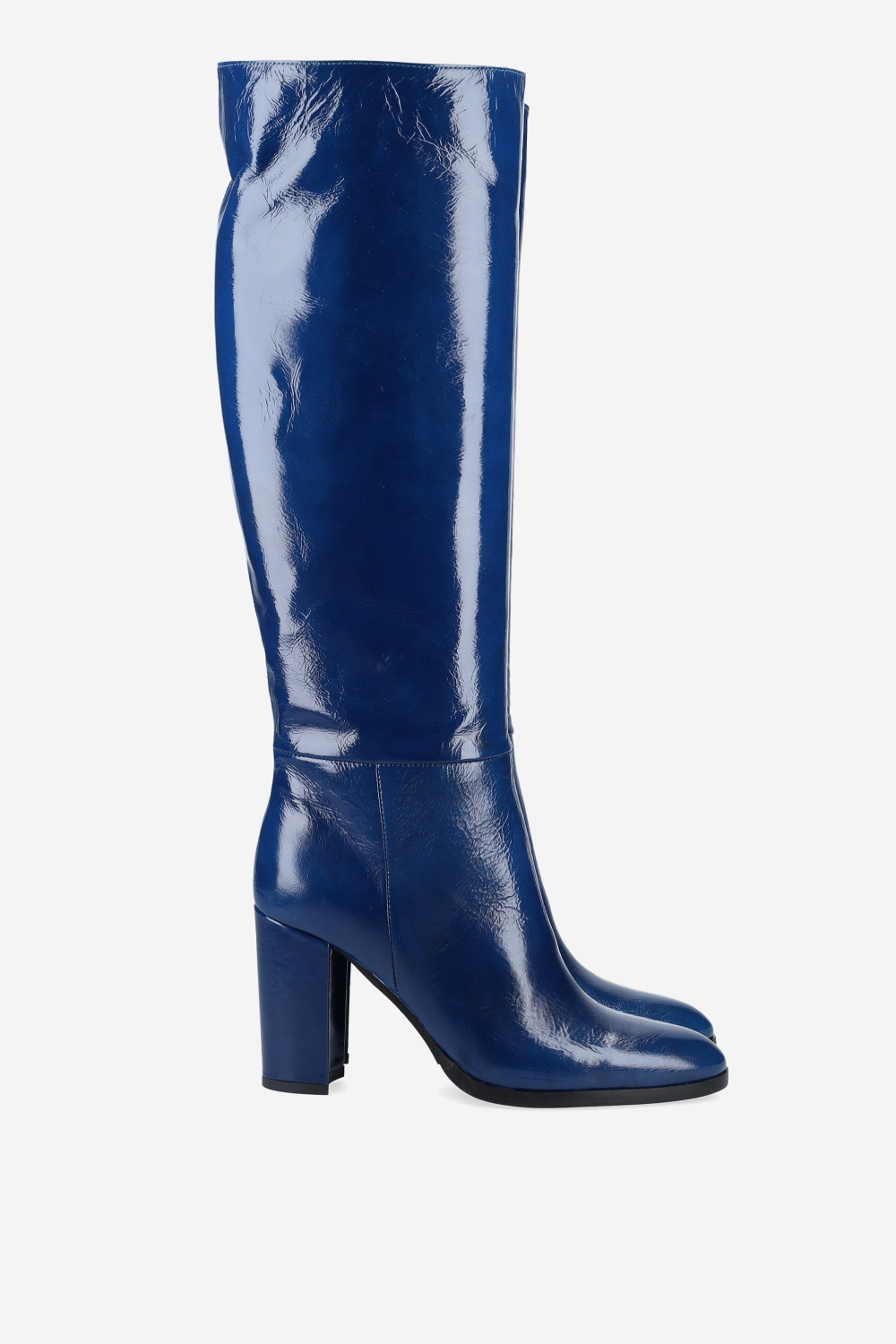 Leather knee-high boots