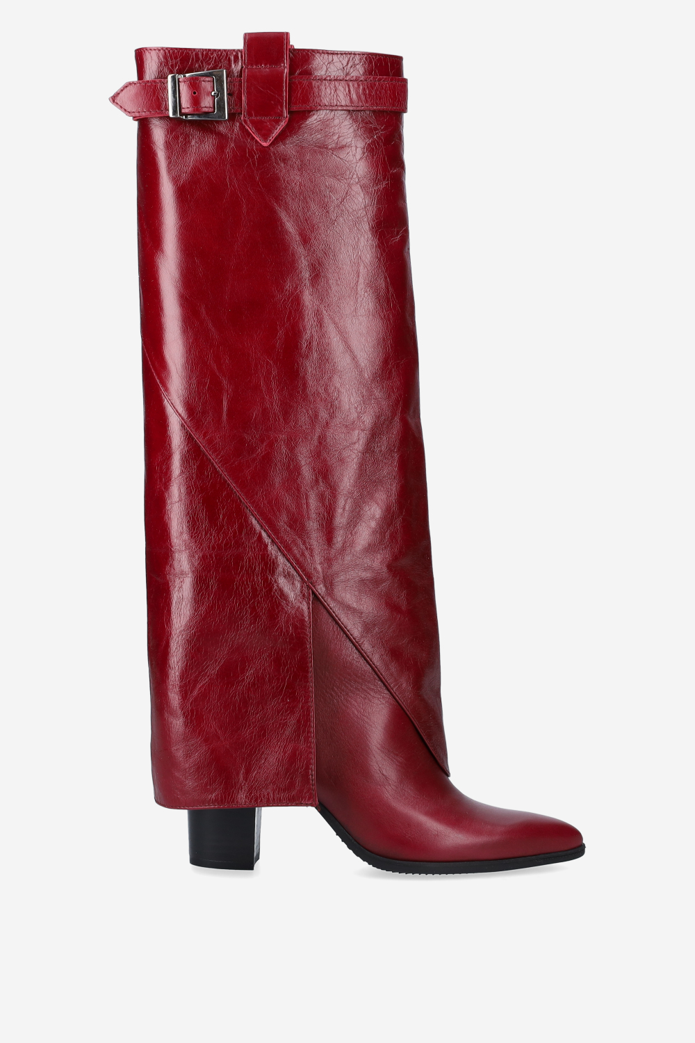 Franco Giusti - Fold-over leather knee-high boots