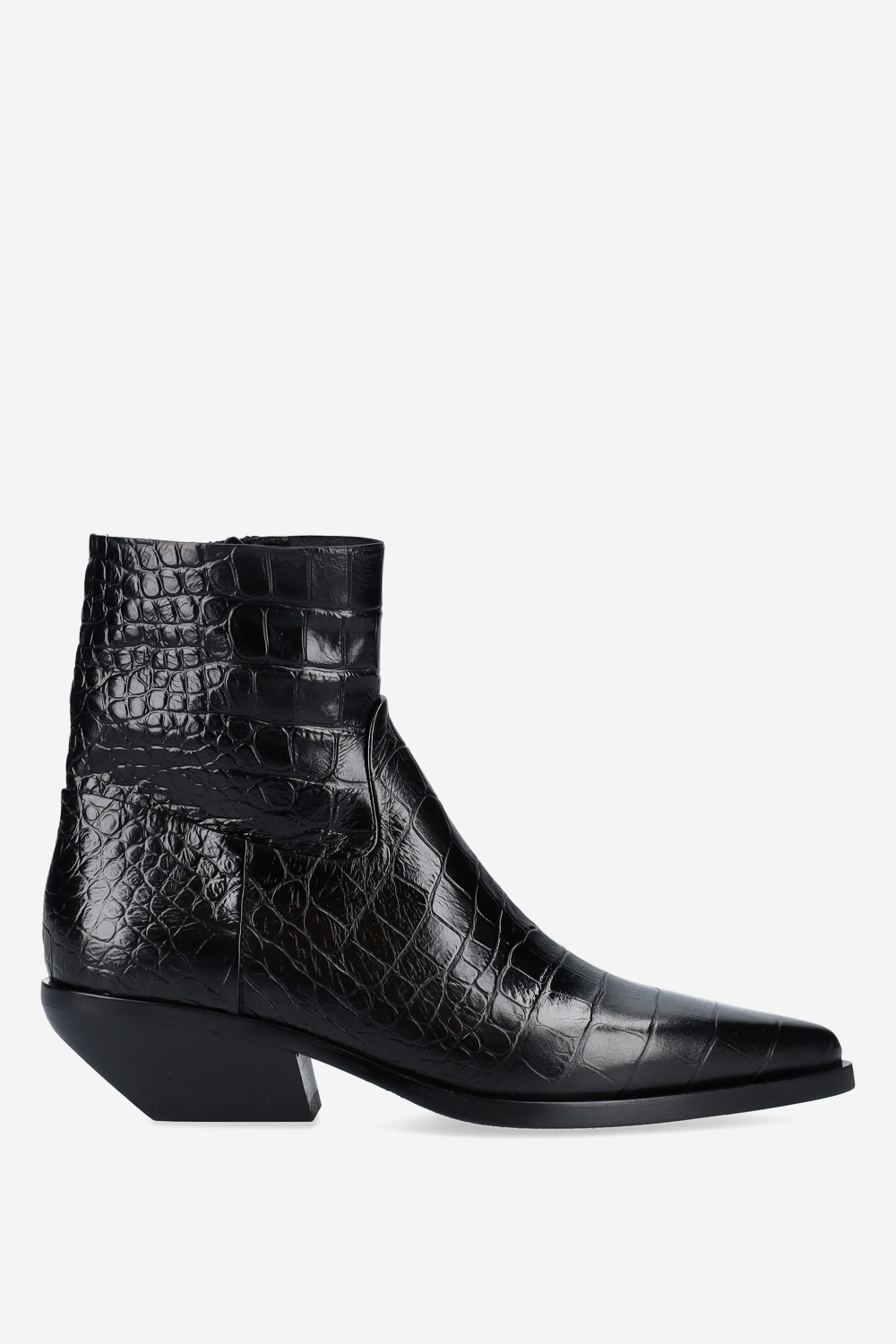 Elena Iachi - Croco leather ankle boots