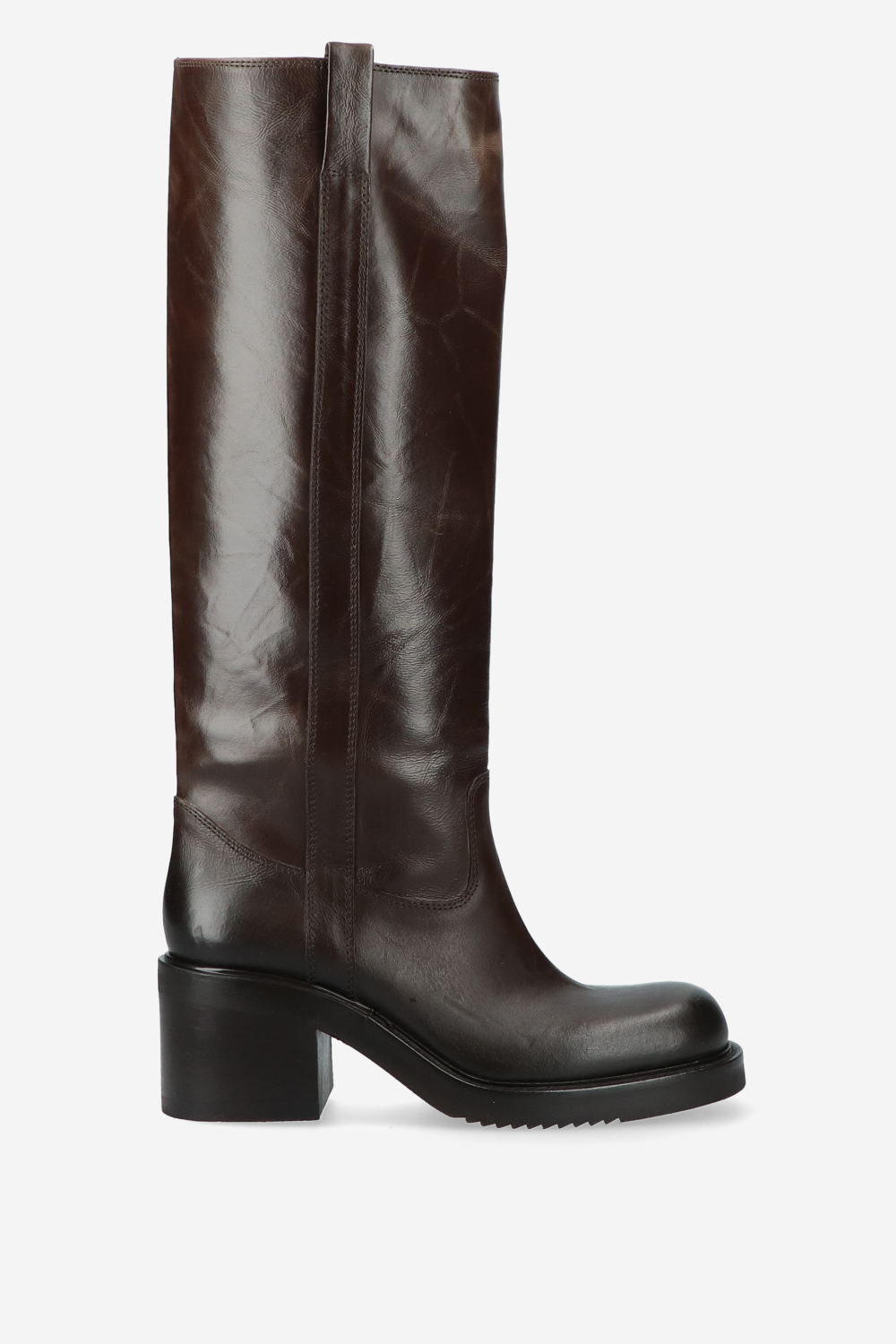 Elena Iachi - Vintage look leather heeled boots