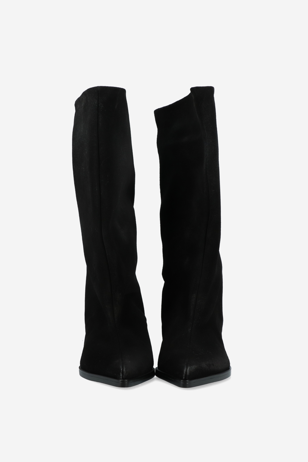 Suede slouch boots