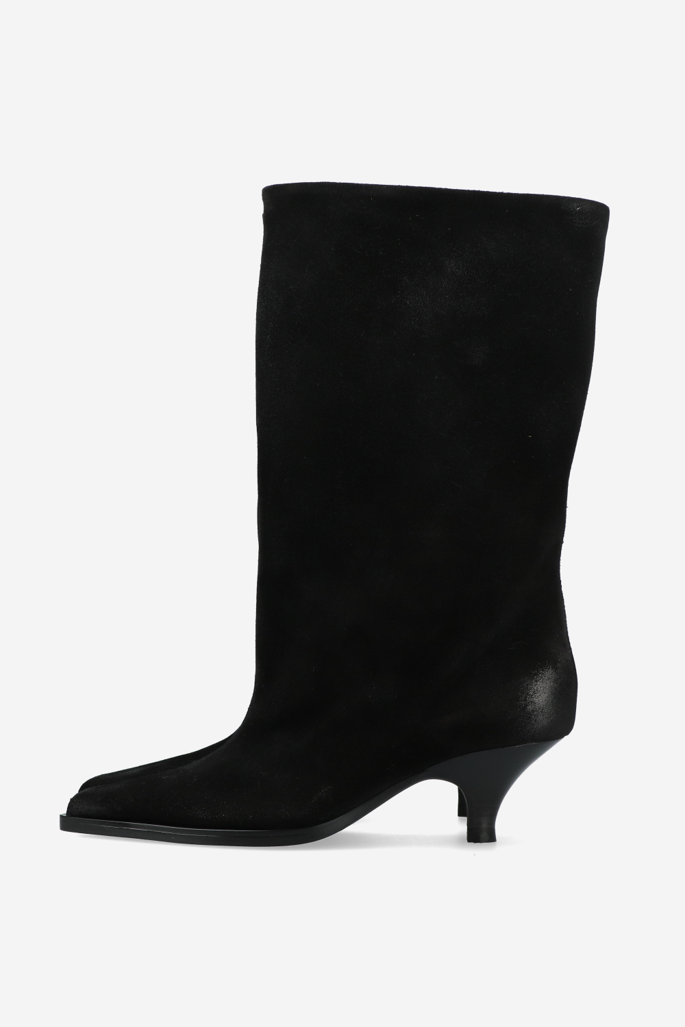 Suede slouch boots