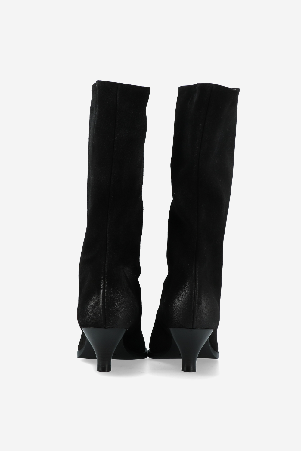 Suede slouch boots