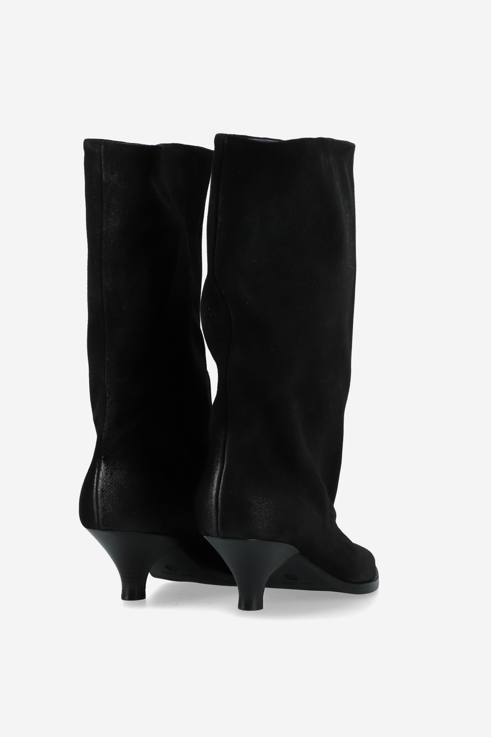Suede slouch boots