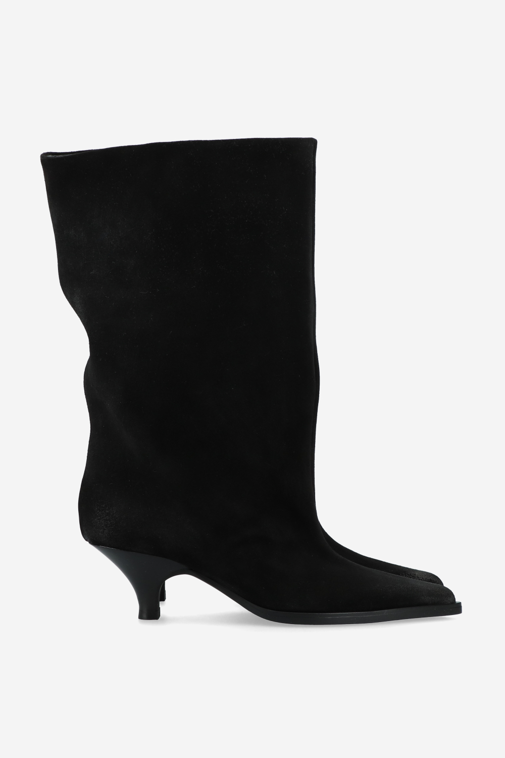 Suede slouch boots