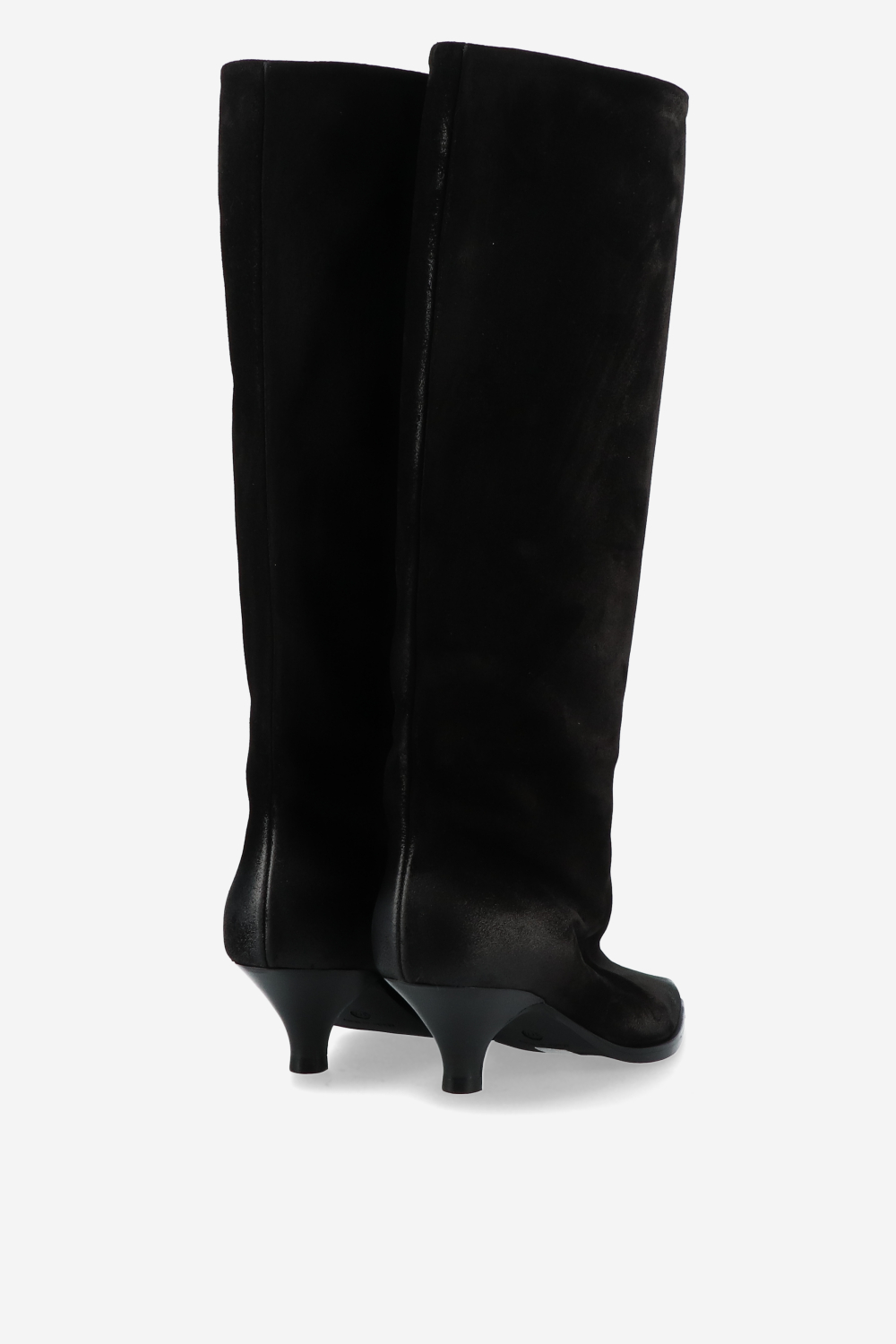 Suede slouch boots