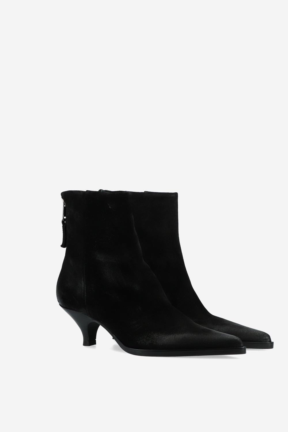 Elena Iachi - Pointed toe suede ankle boots