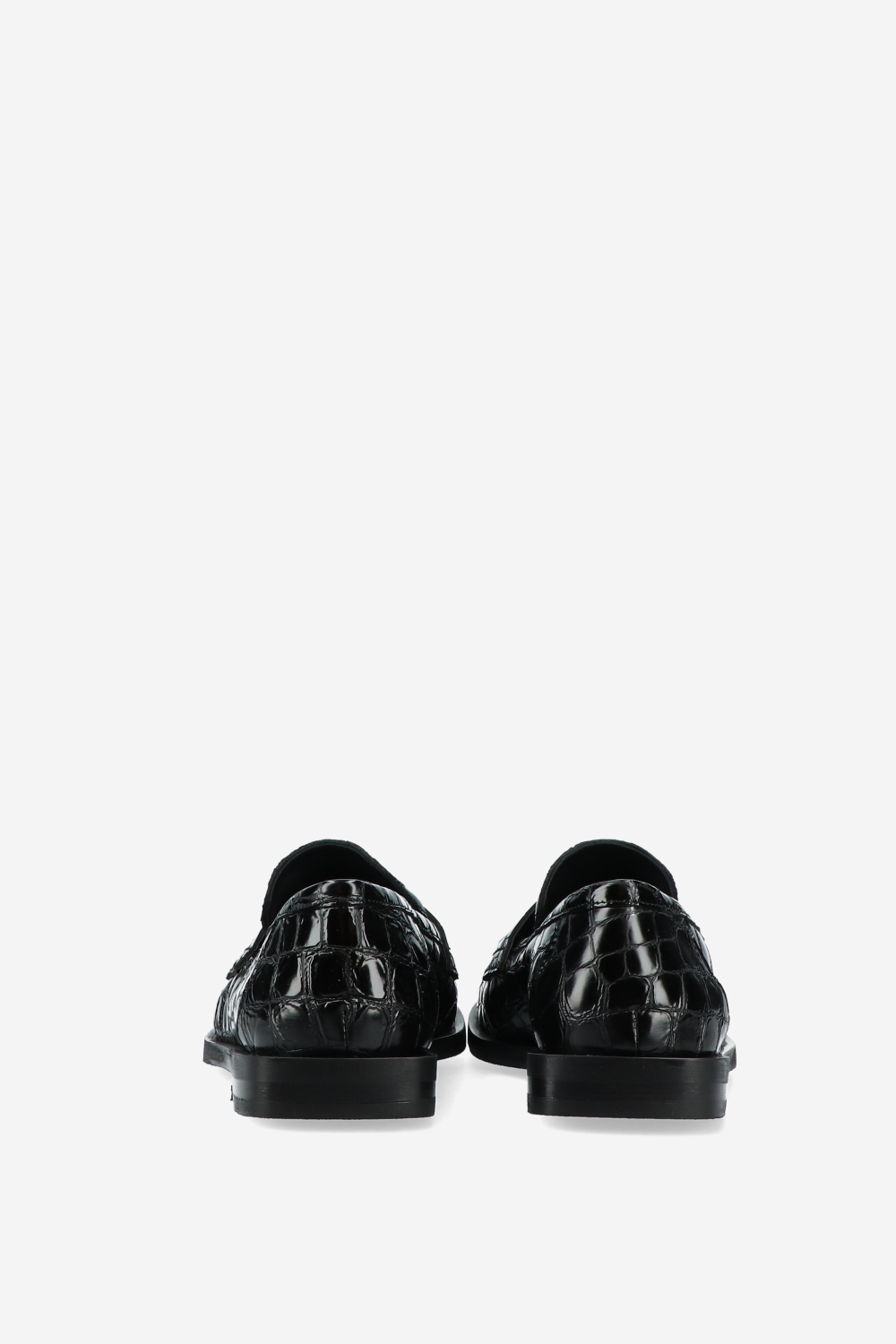 Croco leather loafers