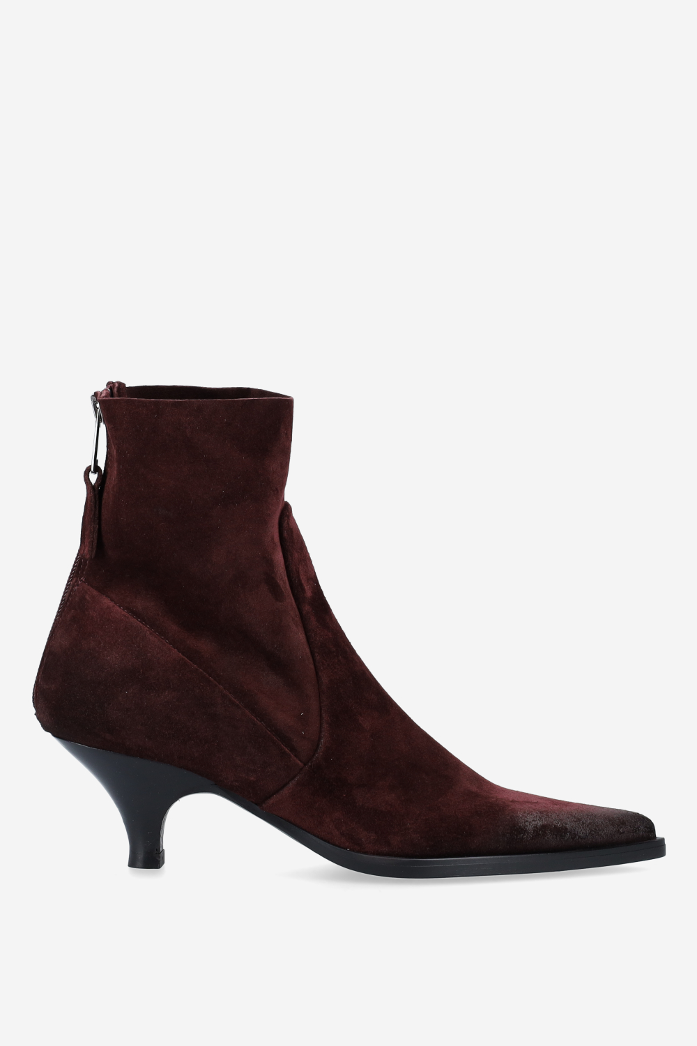 Elena Iachi - Pointed toe suede ankle boots