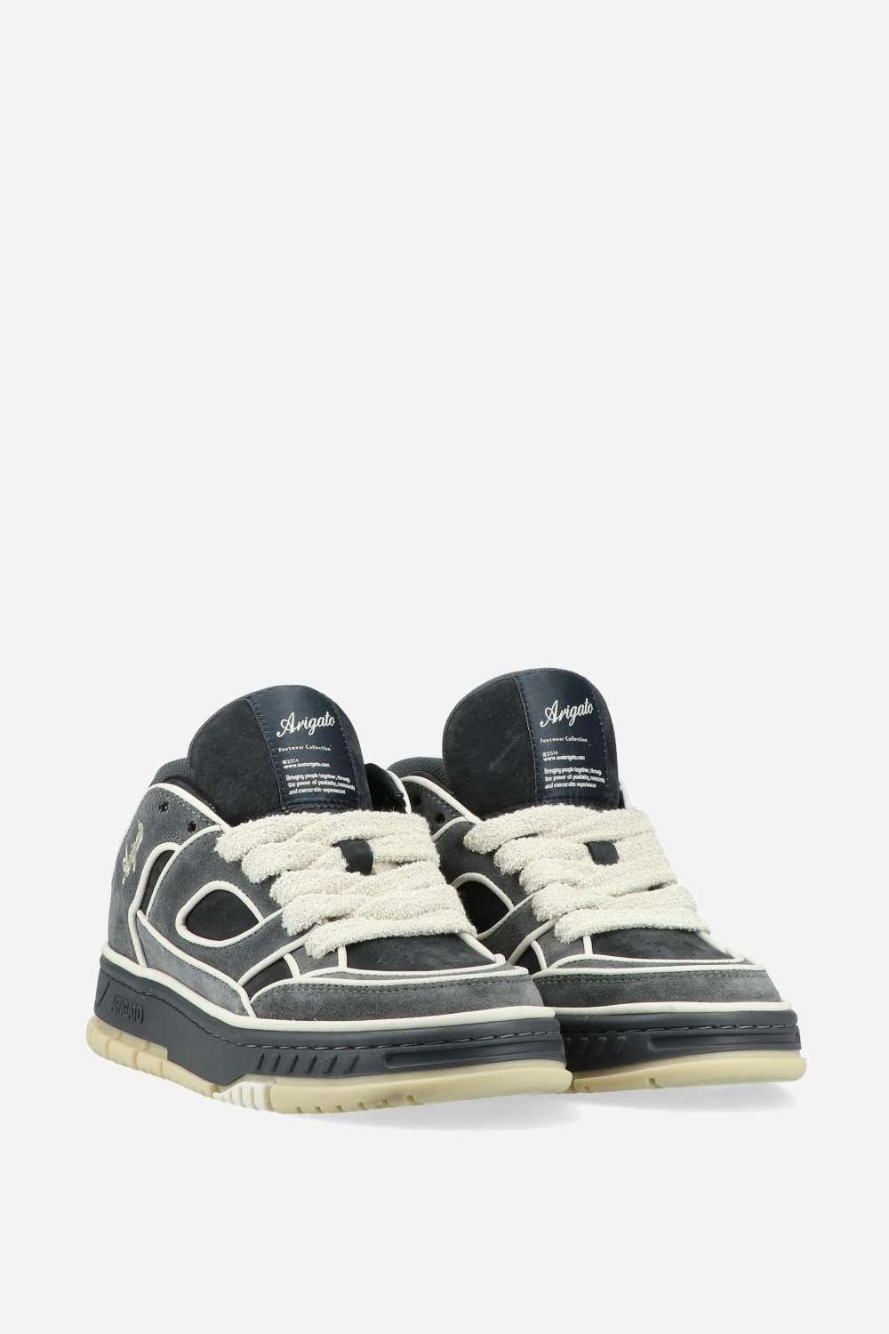 Area lo piping suede sneakers