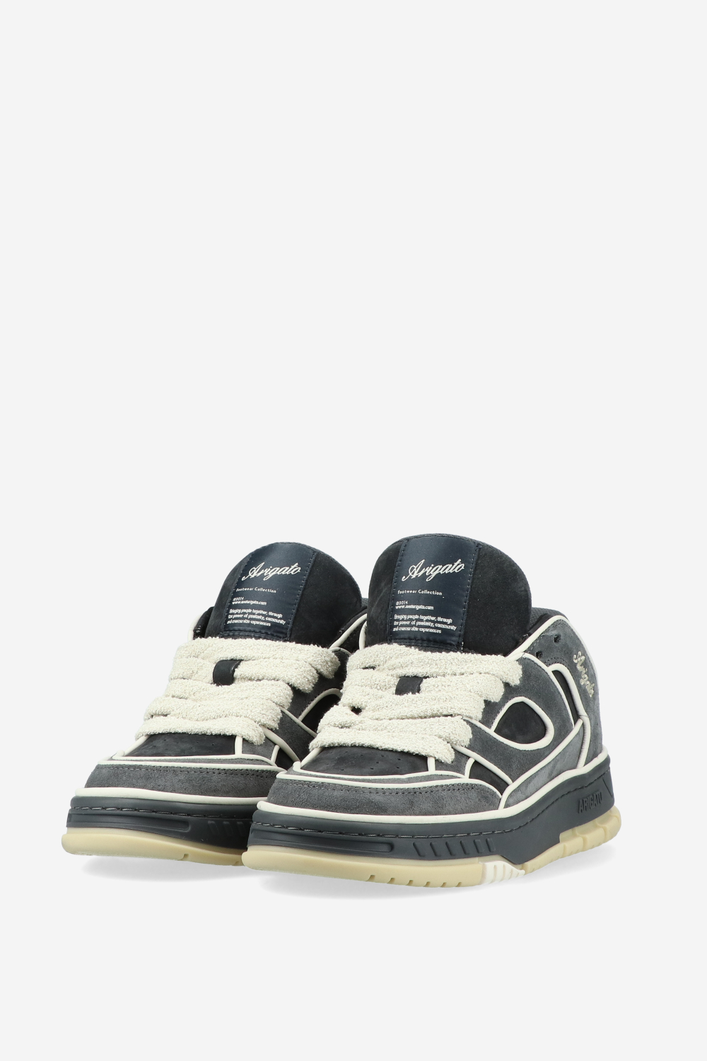 Area lo piping suede sneakers