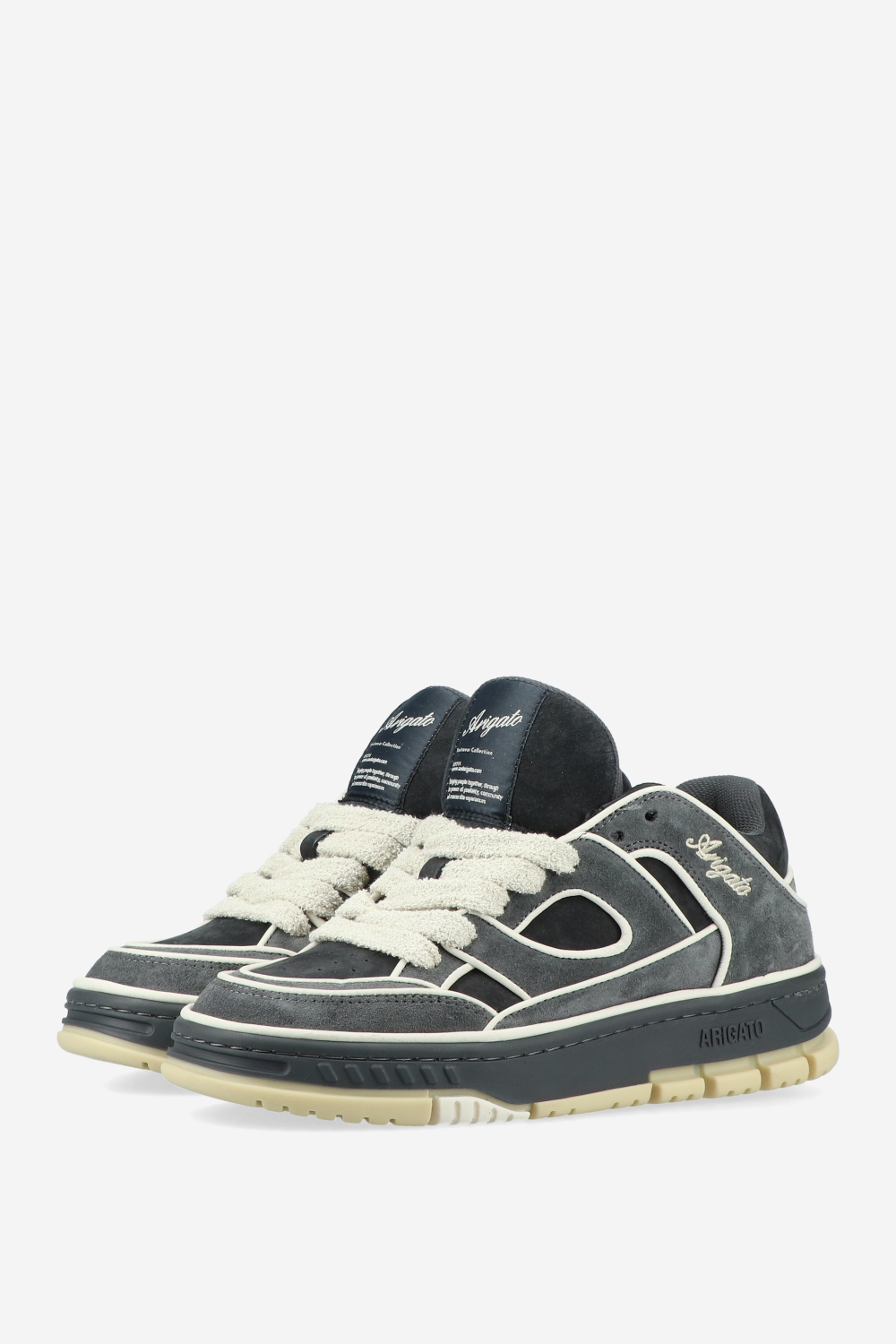 Area lo piping suede sneakers