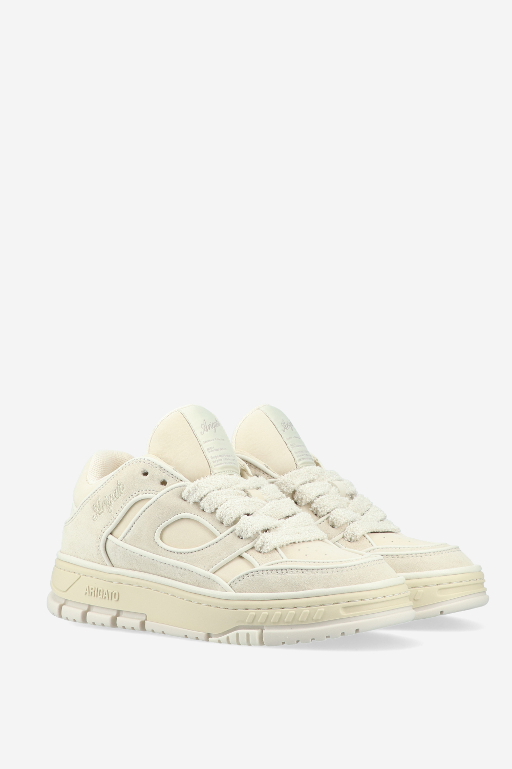 Area lo piping leather sneakers