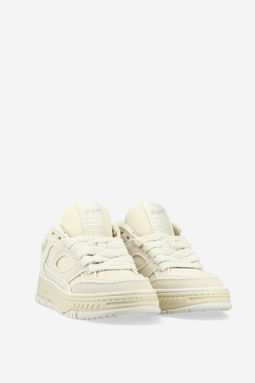 Area lo piping leather sneakers