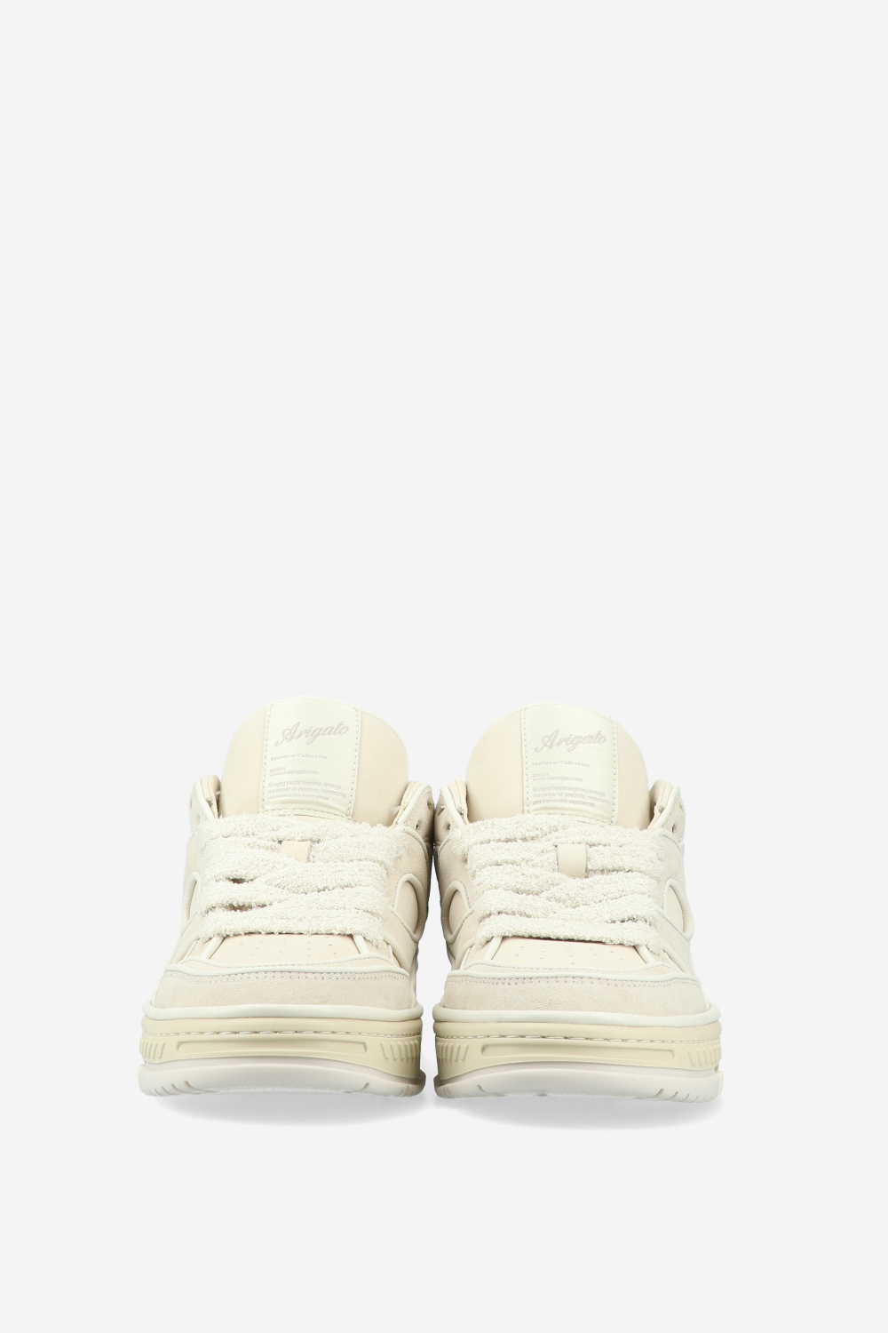 Area lo piping leather sneakers